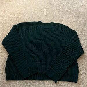Forever 21 Mock Neck Ribbed Sweater, Size L NWOT
